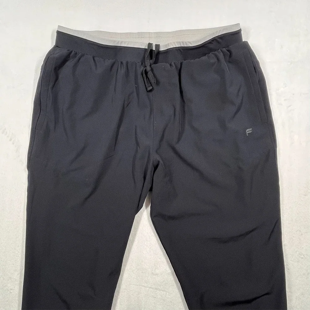 Fabletics The‎ Fundamental Pant Joggers Mens XL Black Stretch Athletic Gym *Flaw